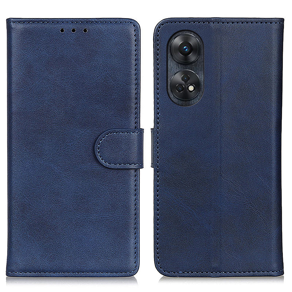 For Oppo Reno8 T 4G Cowhide Texture Leather Phone Case Stand Wallet Phone Cover For Oppo Reno8 T 4G Cowhide Texture Leather Phone Case Stand Wallet Phone Cover
